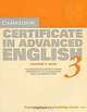 Cambridge Certificate in Advanced English 3 Teacher's Book Examination papers from University of Cambridge Local Examinations Syndicate (Серия "Cambridge Examinations Publishing"), University of Cambridge Local Examinations Syndicate 