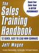 Sales Training Handbook, Jeff Magee 