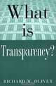 What is Transparency?, R. E. Oliver, R. Oliver 