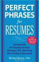 Perfect Phrases for Resumes, Michael Betrus 
