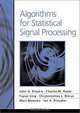 Algorithms for Statistical Signal Processing, John G. Proakis, Charles M. Rader, Fuyun Ling, Marc Moonen, Ian K. Proudler, Chrysostomos L. Nikias 