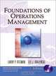 Foundations of Operations Management and Student CD, Larry P. Ritzman, Lee J. Krajewski 