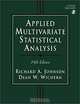 Applied Multivariate Statistical Analysis, Richard A. Johnson, Dean W. Wichern 