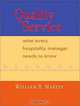 Quality Service: What Every Hospitality Manager Needs to Know, William B. Martin 
