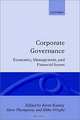 Corporate Governance: Economic and Financial Issues, Kevin Keasey, Steve Thompson, Mike Wright 