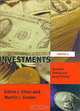 Investments, Vol. 1: Portfolio Theory and Asset Pricing, Edwin J. Elton, Martin J. Gruber 