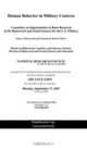 Human Behavior in Military Contexts, James J. Blascovich, Christine R. Hartel 