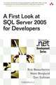 A First Look at Microsoft SQL Server 2005 for Developers, Bob Beauchemin, Niels Berglund, Dan Sullivan 