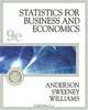 Statistics for Business and Economics (with CD-ROM and InfoTrac) (Statistics for Business & Economics), David R. Anderson 