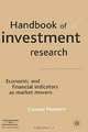 Handbook of Investment Research: Economic and Financial Indicators as Market Movers, Conrad Michael Mattern 