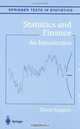 Statistics and Finance: An Introduction, David Ruppert 