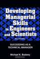 Developing Managerial Skills in Engineers and Scientists : Succeeding as a Technical Manager (Industrial Engineering), Michael K. Badawy 