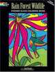 Rain Forest Wildlife Stained Glass Coloring Book, Jan Sovak 