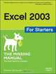 Excel for Starters: Exactly What You Need to Get Started (Missing Manual), Matthew MacDonald 