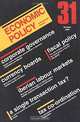 Economic Policy No. 31 (Economic Policy), Georges De Menil, Richard Portes, Hans-Werner Sinn, David Begg, Kai Konrad, Charles Wyplosz 