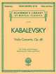Dmitri Kabalevsky - Violin Concerto, Op. 48: for Violin and Piano Reduction, 