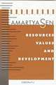 Resources, Values and Development, Amartya Sen 