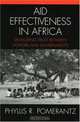 Aid Effectiveness In Africa: Developing Trust Between Donors And Governments, Phyllis R. Pomerantz 