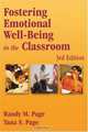 Fostering Emotional Well-Being in the Classroom, Third Edition, Randy Page 
