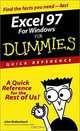 Excel 97 for Windows for Dummies Quick Reference, John Walkenbach 