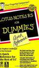 Lotus Notes R5 for Dummies Quick Reference, Stephen Londergan, Pat Freeland 