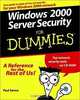 Windows 2000 Server Security for Dummies, Paul Sanna 