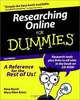 Researching Online for Dummies (with CD-ROM), Reva Basch, Mary Ellen Bates 