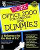 MORE Microsoft Office 2000 for Windows for Dummies, Wallace Wang 