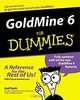 GoldMine 6 for Dummies, Joel Scott 
