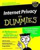 Internet Privacy for Dummies, John R. Levine, Ray Everett-Church, Gregg Stebben, David Lawrence 