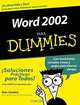 Word 2002 Para Dummies, Spanish Edition, Dan Gookin 