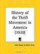 History of the Thrift Movement in America, S. W. Straus, Rollin Kirby 
