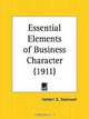 Essential Elements of Business Character, Herbert G. Stockwell 