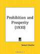 Prohibition and Prosperity, Samuel Crowther 