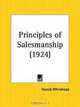 Principles of Salesmanship, Harold Whitehead 
