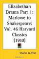 Elizabethan Drama, Part 1: Marlowe to Shakespeare (Harvard Classics, Part 46), 