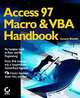Access 97 Macro & VBA Handbook, Susann Novalis 