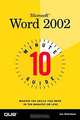 10 Minute Guide to Microsoft(R) Word 2002, Joe Habraken 