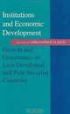 Institutions and Economic Development: Growth and Governance in Less-Developed and Post-Socialist Countries (The Johns Hopkins Studies in Development), Christopher Clague 