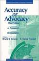 Accuracy or Advocacy: The Politics of Research in Education (Yearbook of the Politics of Education Association, 1998), Bruce S. Cooper, E. Vance Randall, Bruce, S. Cooper 