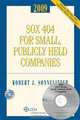SOX 404 for Small, Publicly Held Companies, with CD (2009), Robert J. Sonnelitter, Jr. 