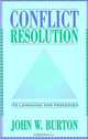 Conflict Resolution, John W. Burton 
