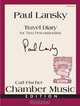 Travel Diary (for Two Percussionists), Paul Lansky 