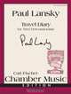 Travel Diary (for Two Percussionists), Paul Lansky 