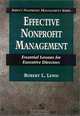 Effective Nonprofit Management: Essential Lessons for Executive Directors (Aspen