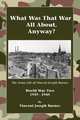 What Was That War All About, Anyway?, Dianne & Vincent Barnes 