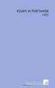 Essays in Puritanism: -1905, Sir Andrew Macphail 