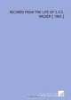 Records From the Life of S.V.S. Wilder [ 1865 ], Sampson Vryling Stoddard Wilder 