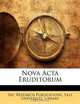 Nova Acta Eruditorum (Latin Edition), Inc Research Publications 