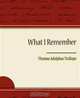 What I Remember, Thomas Adolphus Trollope 